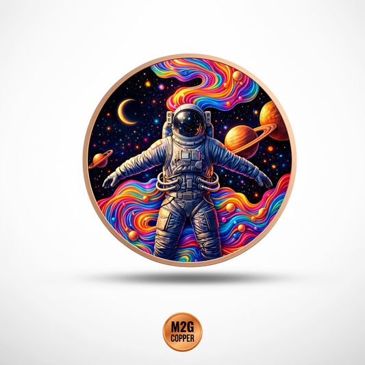 Cosmic Trip HR Colorized 1 oz Copper Round