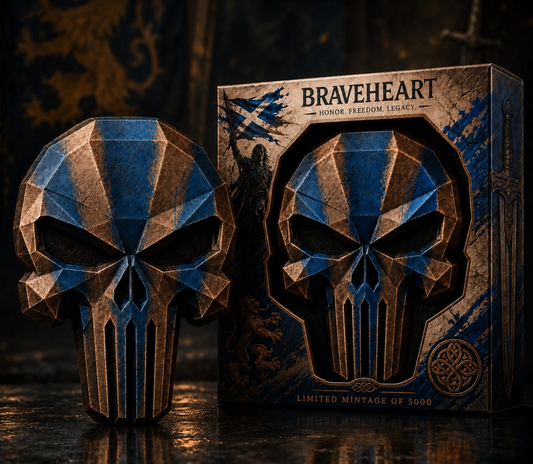 3oz  Braveheart Warrior Spirit Stackable Copper Medal