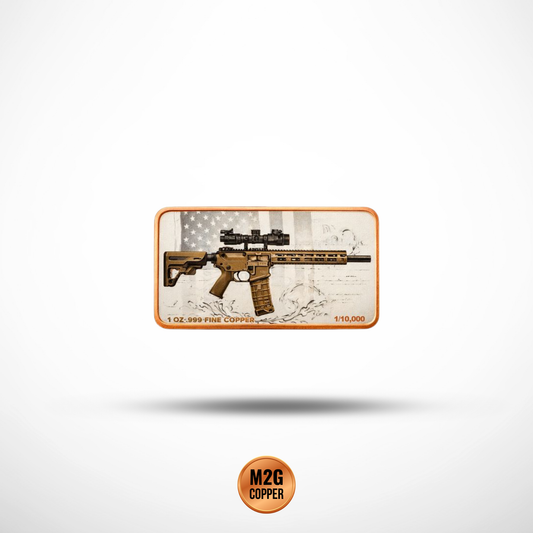 2nd Amendment Rifles 1 oz Copper Bar