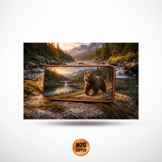 Grizzly Bear  10oz Copper Bar