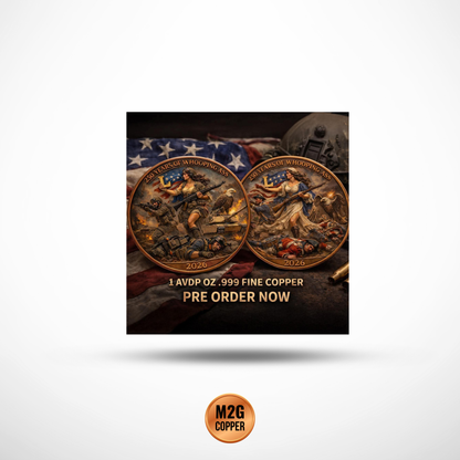 2026 250 Years of Whooping A** 1oz AVDP .999 Fine Copper