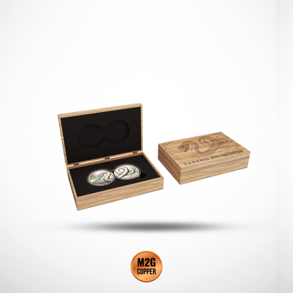 Viper's Venom Glow-in-the-Dark 2 x 1/2 Kilo Copper Medal Set in DuoStack Capsule