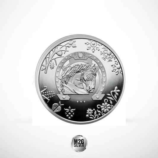 2026 Ukraine Year of the Horse 16.5g CN Coin in Card
