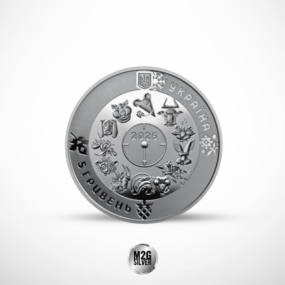 2026 Ukraine Year of the Horse 16.5g CN Coin in Card