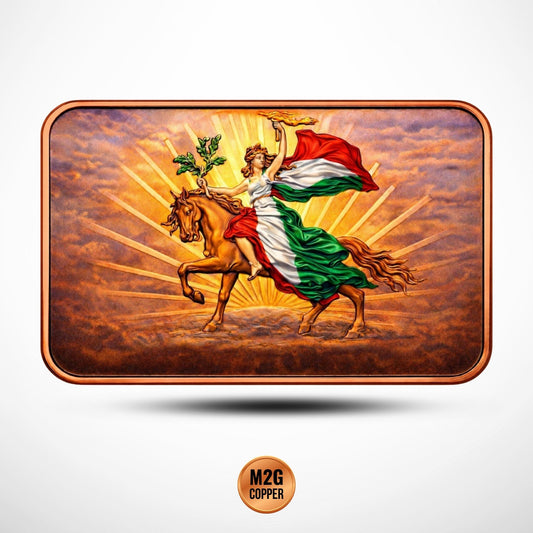 2026 Ańo del Caballito - Year of the Horse Colorized 5 oz Copper Bar