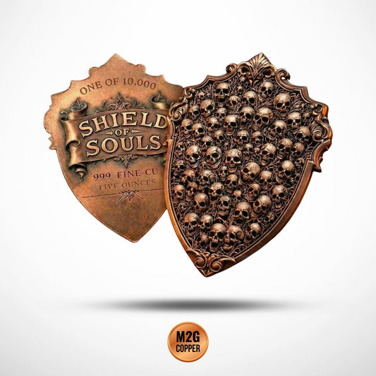 SHIELD OF SOULS - 5oz .999 High Relief Copper medal