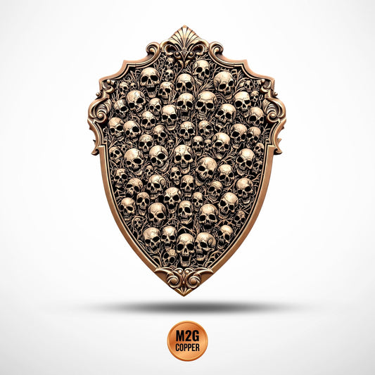 SHIELD OF SOULS - 5oz .999 High Relief Copper medal