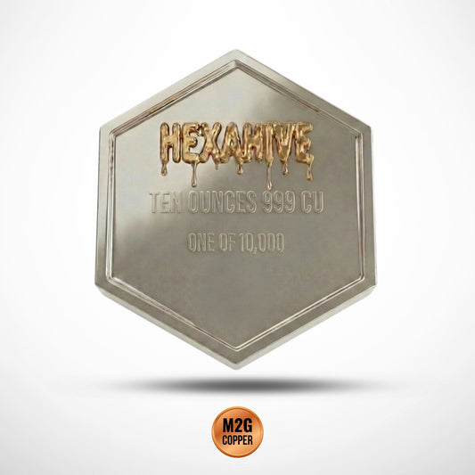HEXAHIVE - 10oz .999 High Relief Copper Coin 2026