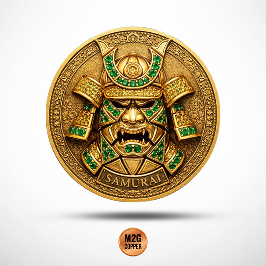 HANNYA Samurai 1 Oz .999 Copper Round Italy 2026 in Capsule