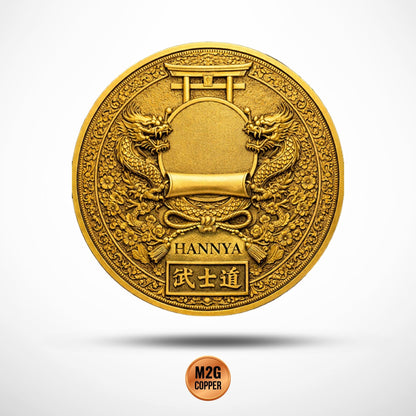 HANNYA Samurai 1 Oz .999 Copper Round Italy 2026 in Capsule