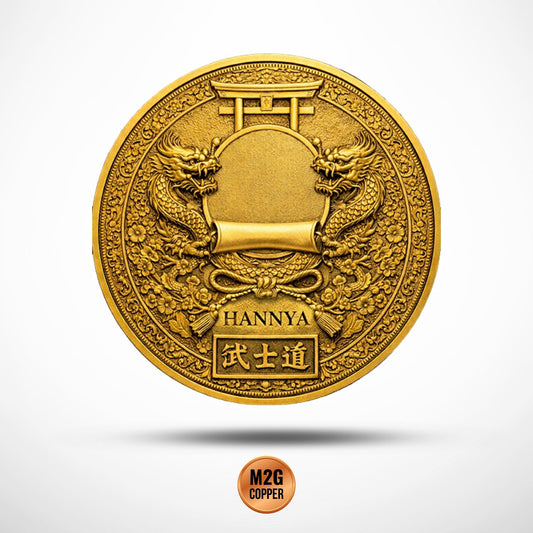 HANNYA Samurai 1 Oz .999 Copper Round Italy 2026 in Capsule