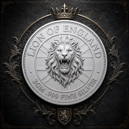 Queen's Beast Lion of England 3g Silver Round Coin - PRE-ORDER November 2026