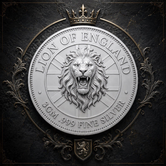 Queen's Beast Lion of England 3g Silver Round Coin