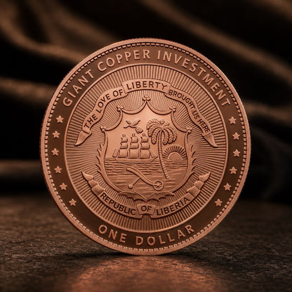 2026 Liberia Libertad 45th Anniversary Proof 5 oz Copper Coin