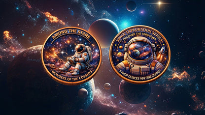Space Series Discover the Unknown 5 oz Colorized Copper Round
