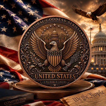 2026 Global Goddess Series: American Dream 1 Oz Copper Coin