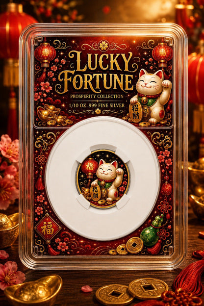 2026 Lucky Fortune 1/10 oz .999 Silver Coin in Slab
