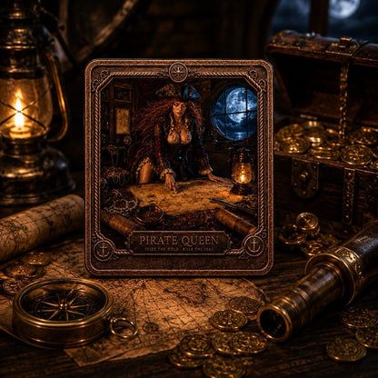 2026 5 oz Pirate Queen Captains Log .999 Copper Square