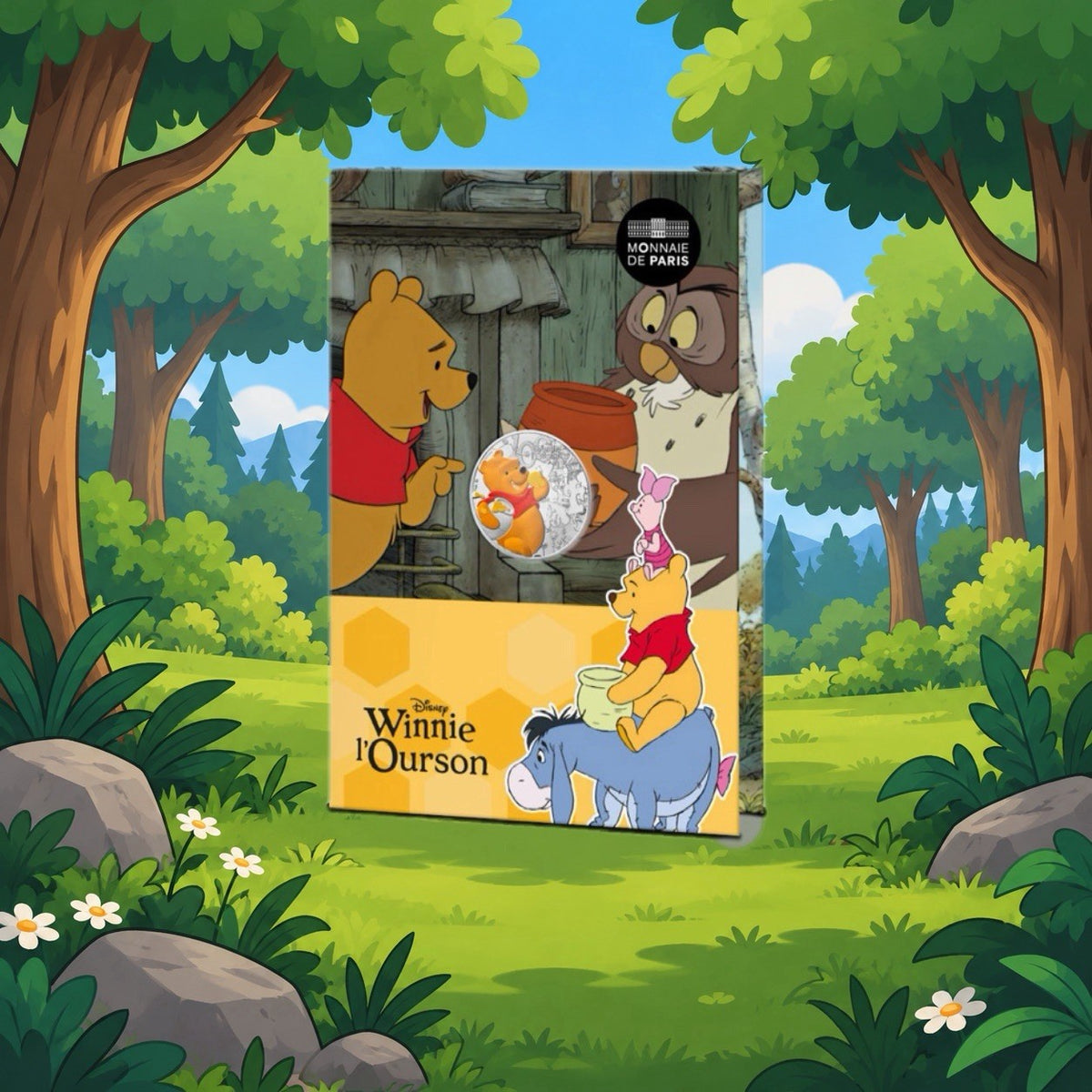 2026 France Disney Winnie the Pooh Limited Edition 13g Silver Coin