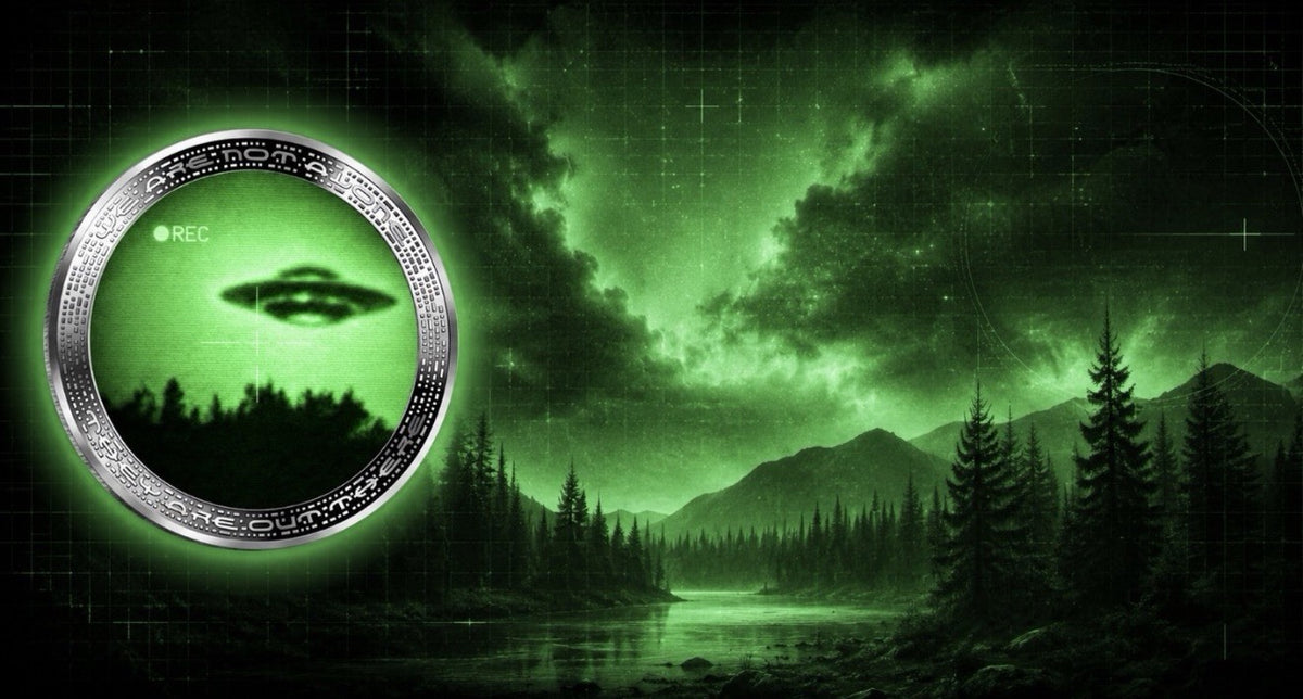 2026 Cameroon UFO Nightvision 1 oz .999 Silver Proof Coin Alien Series