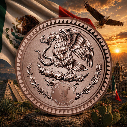 2026 Cameroon Vintage Sunset Libertad 1 Kilo Copper Coin