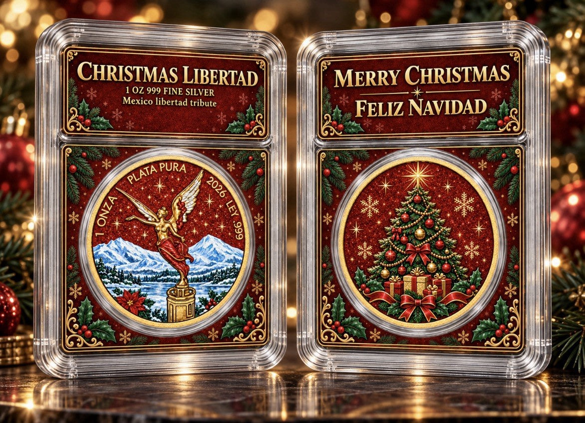 2026 Intaglio Libertad Christmas Feliz Navidad 1oz .999 Silver