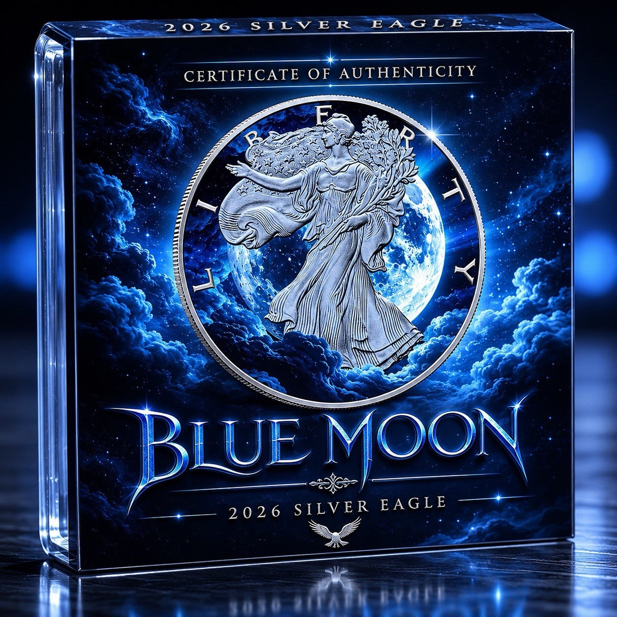 2026 U.S. Eagle Blue Moon Edition 1 oz Silver Coin
