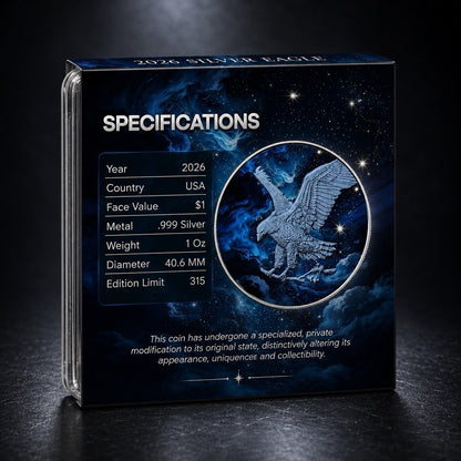 2026 U.S. Eagle Blue Moon Edition 1 oz Silver Coin