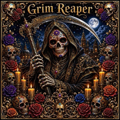 Grim Reaper Dia de Muertos  1 Kilo Copper Medal