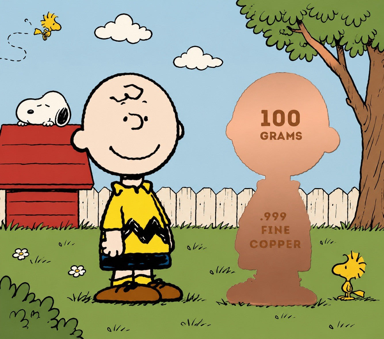 Peanuts Charlie Brown Colorized 100g Copper Medal