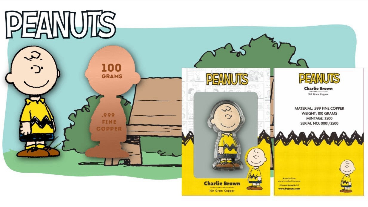 Peanuts Charlie Brown Colorized 100g Copper Medal