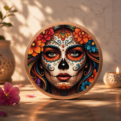 2026 Liberia Sugar Skull Serenity Colorized 5 oz Copper Coin