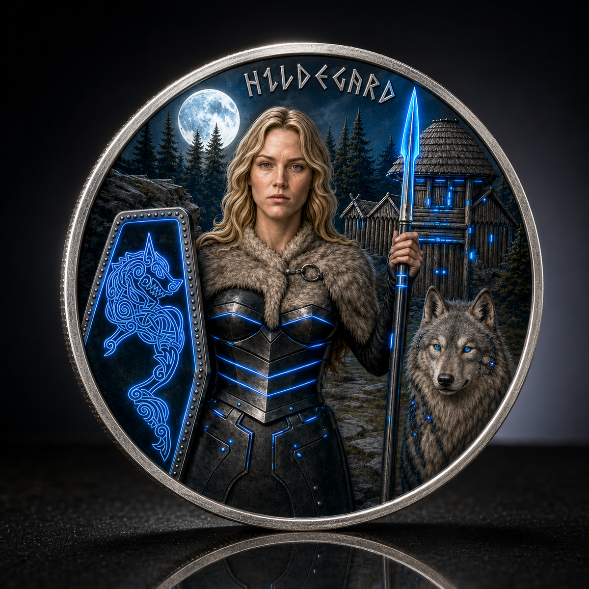 2026 Germania Valkyrie Hildegard Third Party Colorized in Slab (Only 49 Mintage)