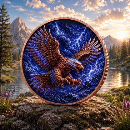 2026 Aztec Winged Storm Eagle Libertad 5oz Copper Coin