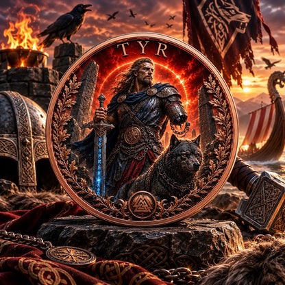 2026 Nordic Mythology Series Tyr 5 oz Color High-Relief  UV 3D