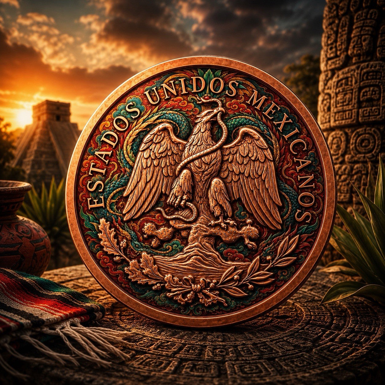 2026 5 oz Dueling Dragons .999 Copper Medal