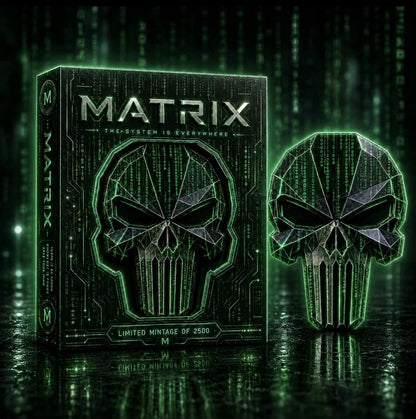 3 oz Matrix Code Skull Stackable Copper