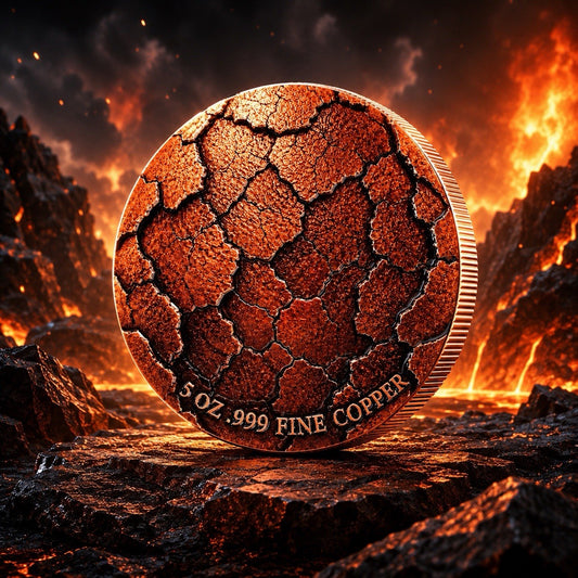 2026 Infernal Amber Unleashed Cracked Dragon 5oz Copper Round