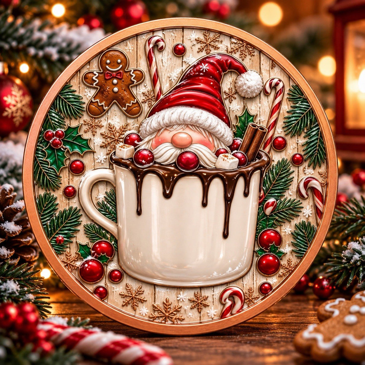 2026 Holly Christmas Series: Santa’s Cozy Christmas 5oz Copper Round