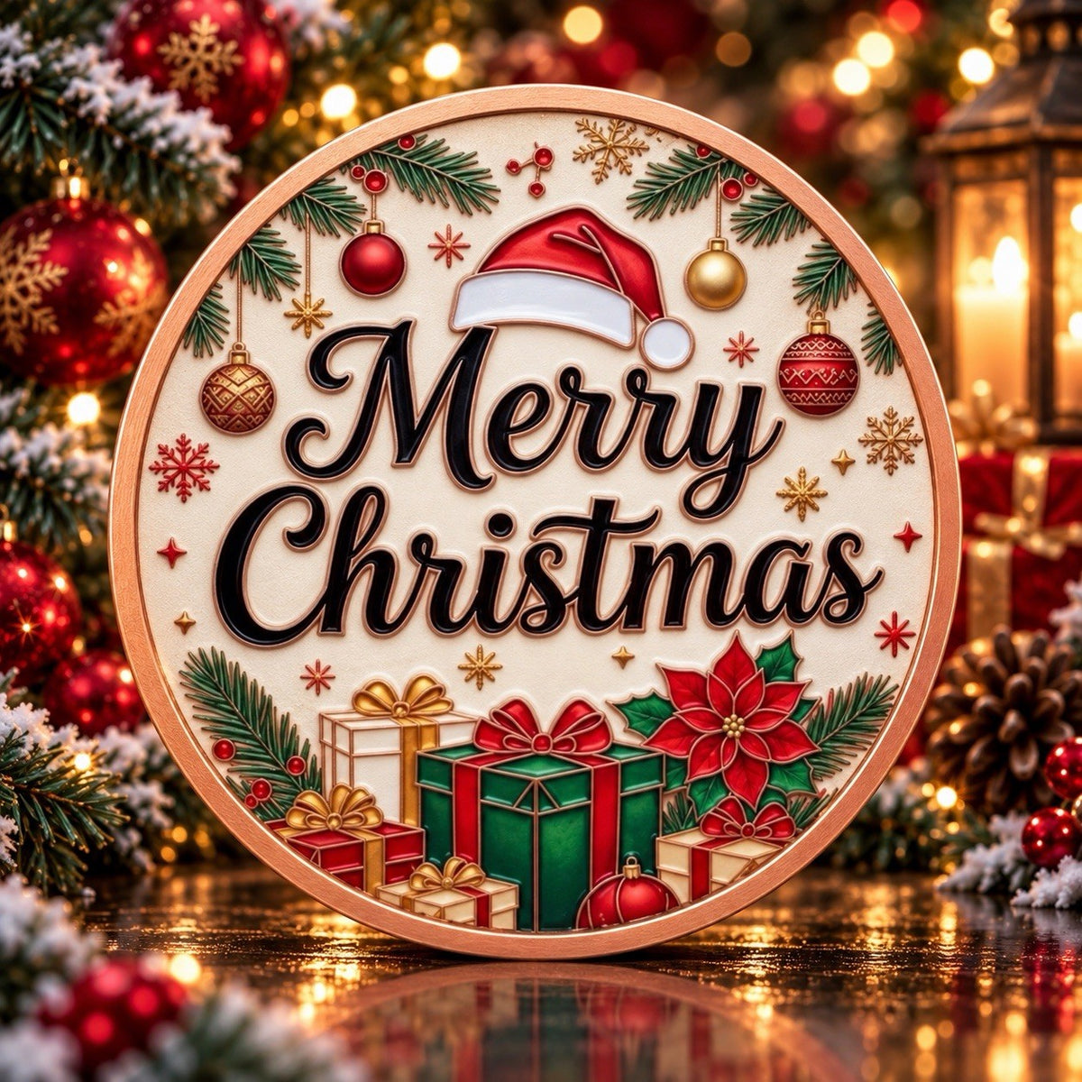 2026 Holly Christmas Series: Santa’s Cozy Christmas 5oz Copper Round