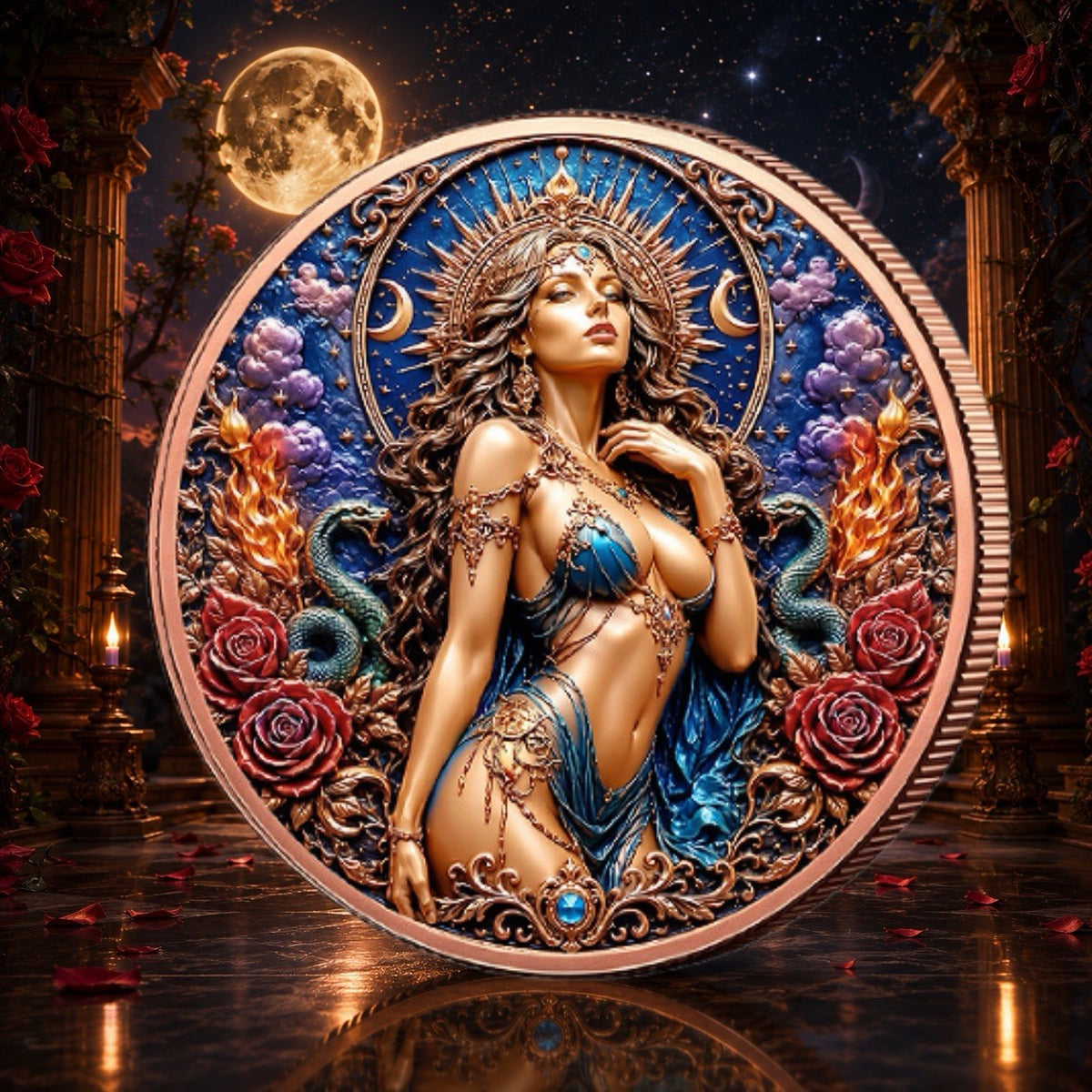 2026 Venus Of Fire Ultra High Relif 5 oz Copper Coin