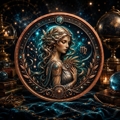 2026 Celestial Zodiacal Series: Astro Zodiac Virgo  5oz UHR Copper