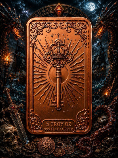 2026 Pirate Adventure Series: The Kraken 5 oz Copper Bar