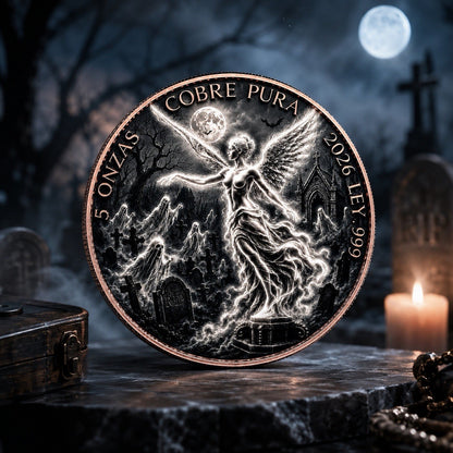 Ghostly Libertad Colorized 5 oz Copper Medal November