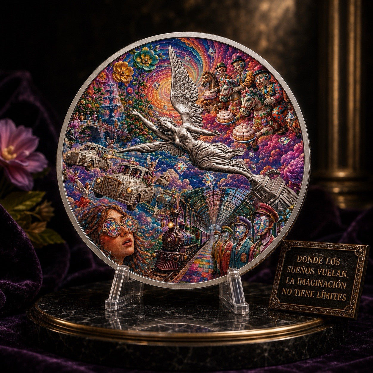 2024 Mexico Libertad in the Sky with Diamonds 1 oz Silver Coin
