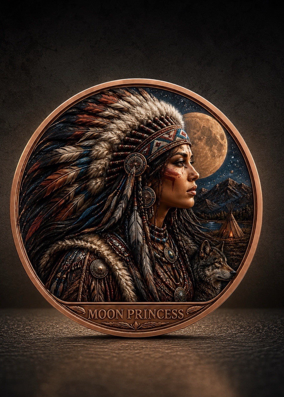 2026 Spirits Indian Series: Moon Princess 5oz Copper Bar