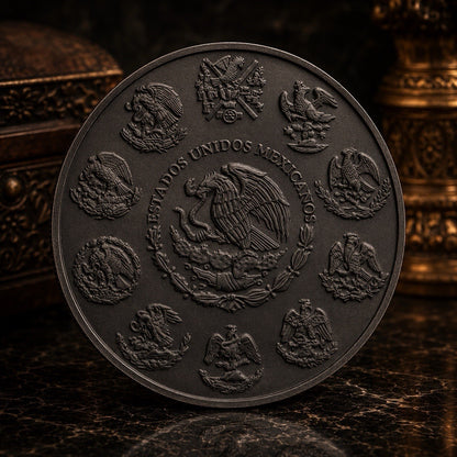 St. Michael & Dragon's Hoard 1 Kilo Copper Medal with 1oz Silver Libertad Insert