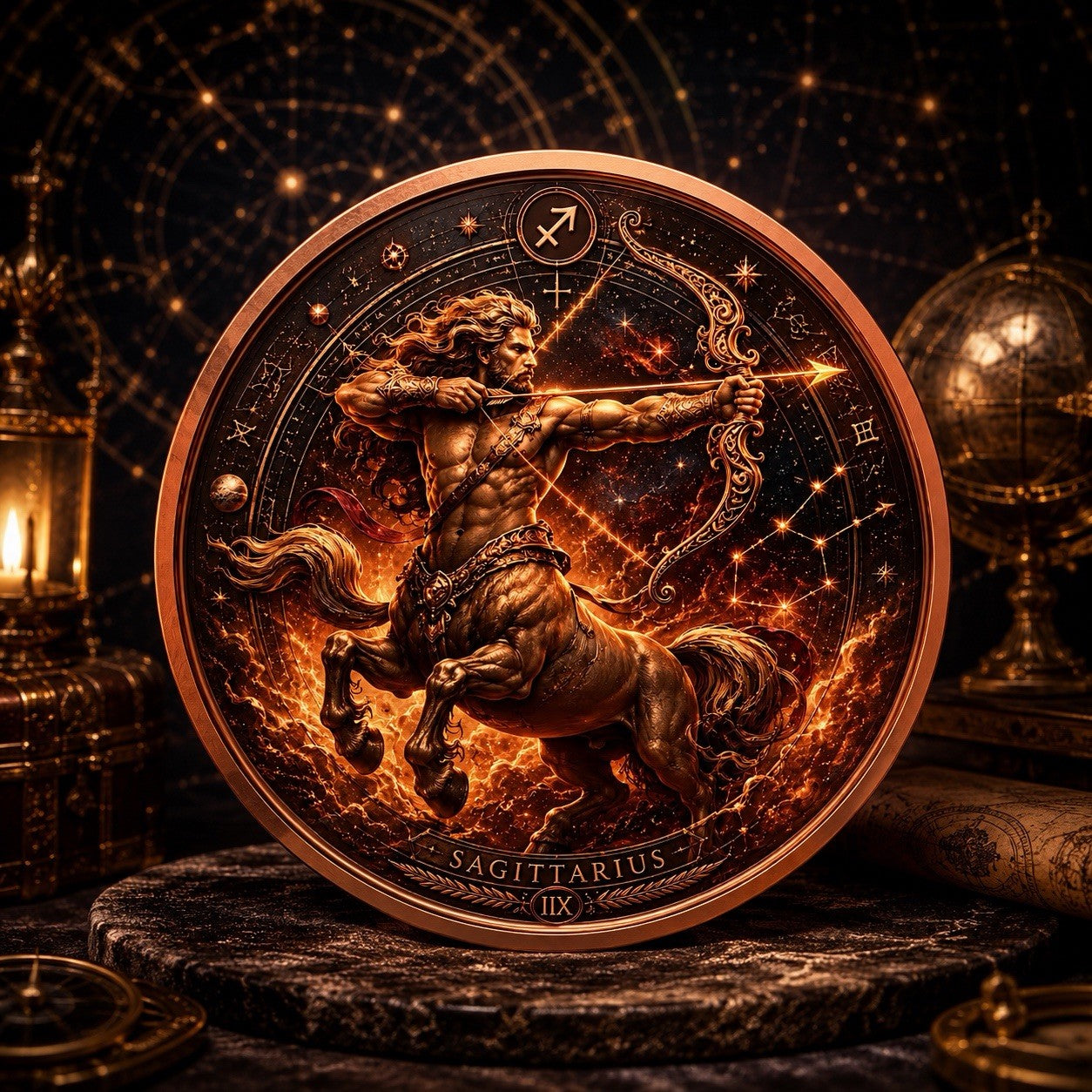 2026 Celestial Zodiacal Series: Astro Zodiac Sagittarius  5oz Copper
