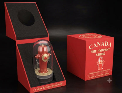 Fire Hydrants Around the World - Canada 3D 5 oz Copper Medal