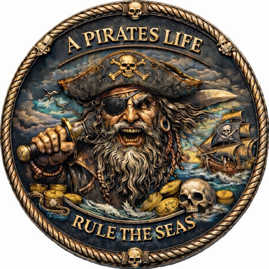 Pirate's Life Colorized 1 oz Copper Round